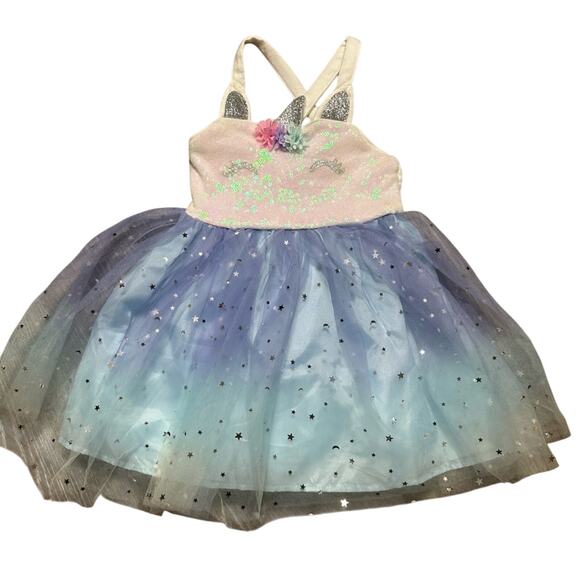 Zunie Unicorn Sequin Tulle Dress - Picture 1 of 5
